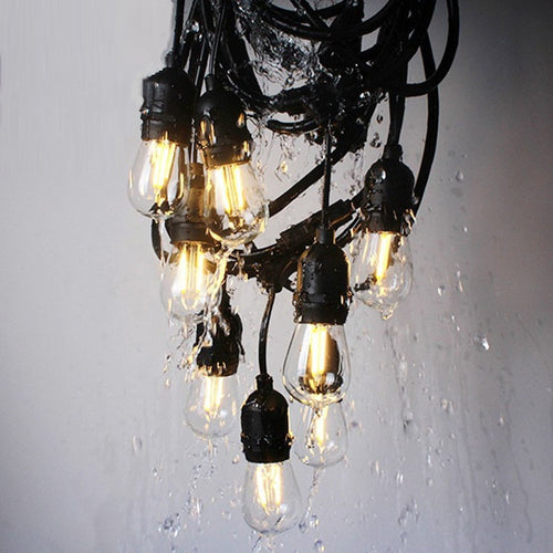 10M LED Waterproof Outdoor String Lights Edison Bulbs Festoon Garland Light Garden Patio Pergola Party Wedding Decoration