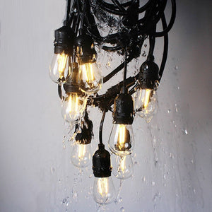 10M LED Waterproof Outdoor String Lights Edison Bulbs Festoon Garland Light Garden Patio Pergola Party Wedding Decoration