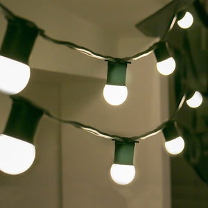 Thrisdar 10M 20LED Commercial Ambience LED String Light Garland E27 3W Globe Bulbs Outdoor Patio Party Wedding Fairy Light