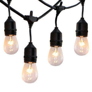 Thrisdar 10/15PCS 11W Globe Bulb Commercial Grade Outdoor LED String Light 9M 14M Cafe Bistro Patio Backyard Party Garland Light
