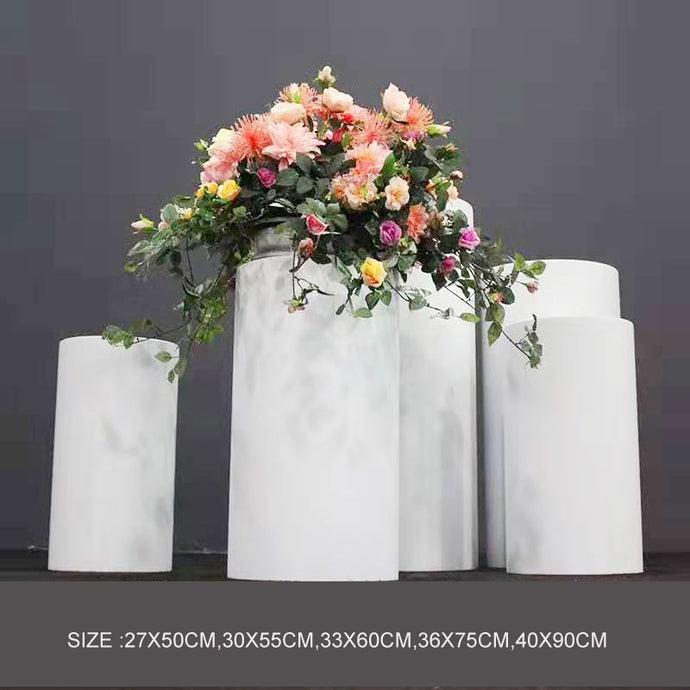 White round wedding cake stand iron dessert table welcome wedding decoration plinth