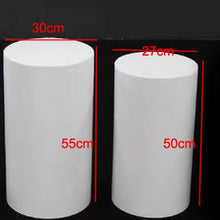 Load image into Gallery viewer, White round wedding cake stand iron dessert table welcome wedding decoration plinth