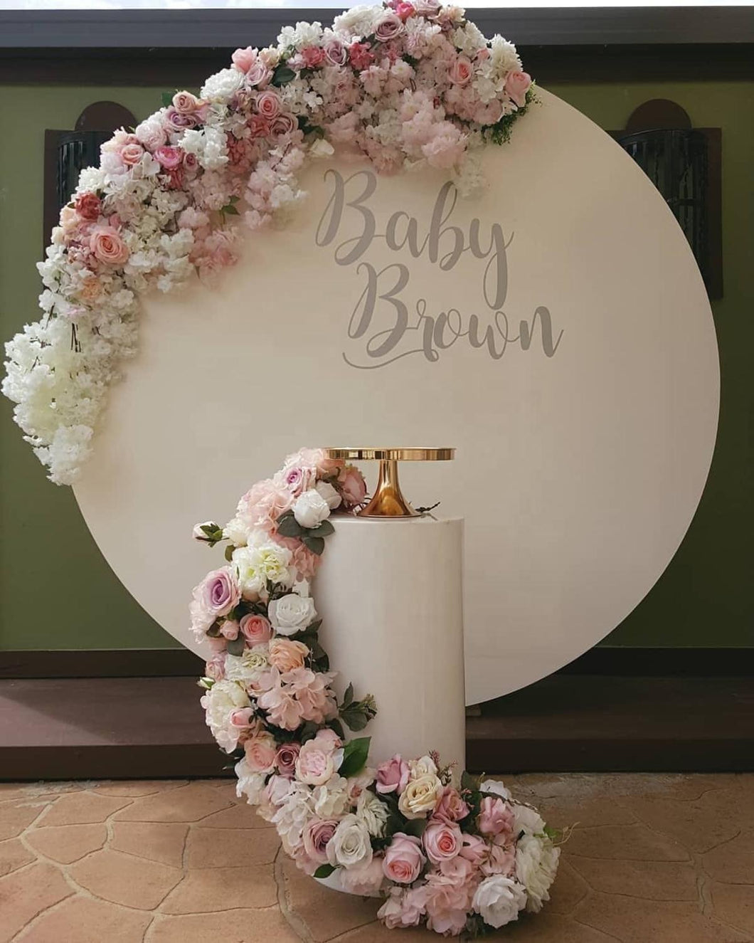 Party Round Arches White Function Table Dessert Table Wedding Decoration Pillars senyu1430