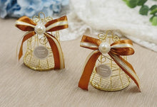 Load image into Gallery viewer, Golden Bird Cage Bell Wedding Favor Candy Box Celebration Party Guests Return Gift Packaging Box SN1340