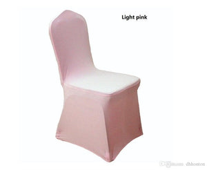 Wolesale hotel  chair cover wedding  pure color with thick white elastic high-end banquet   free shipping