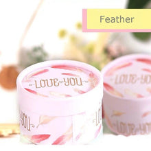 Load image into Gallery viewer, Free Shipping 50pcs Wedding favor pink blue Deer couple feather paper candy box cylinder packaging gifts boxes a gift for guest