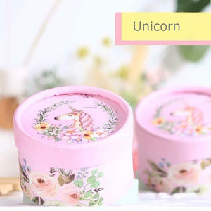 Free Shipping 50pcs Wedding favor pink blue Deer couple feather paper candy box cylinder packaging gifts boxes a gift for guest