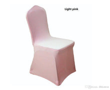 Load image into Gallery viewer, Wolesale hotel hotel chair cover wedding wedding pure color with thick white elastic high-end banquet chair cover free shipping