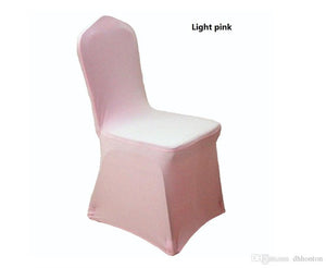 Wolesale hotel hotel chair cover wedding wedding pure color with thick white elastic high-end banquet chair cover free shipping