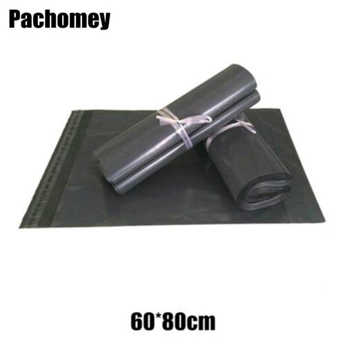 60*80cm Grey Self-seal Plastic Envelope Courier Disposable Destructive Postal Mailing Bags Poly Bag Packaging Postage Bag PP650