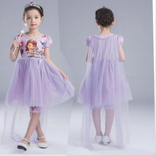 Load image into Gallery viewer, Fancy Dress Girls Princess Sequin yarn veil Capes cloak 140cm Cosplay Costume party Halloween props festive event supplies