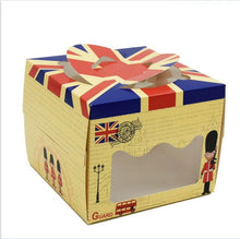 Load image into Gallery viewer, 100 set 4 inch cake box with window handle Kraft paper cheese cake box kids Birthday wedding home Party Circus soldier supply