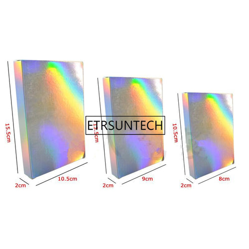 500pcs/lot 3 Size High-end Laser Gift paper Box Packing Boxes Cosmetic Packing Box