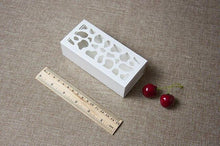 Load image into Gallery viewer, 200pcs Free Shipping Wedding Gift Box Hollow Pattern With Film Cake Biscuit Box Macaroon Box With PVC Window