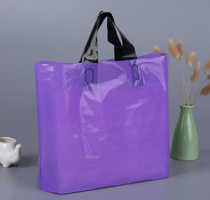 printed plastic packing shopping bags with handle,customized garment/clothing/gift packaging bag custom logo SN1318