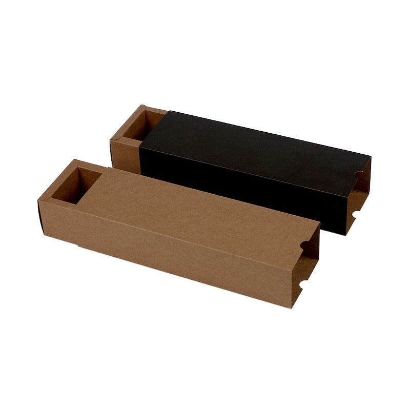 Brown Kraft /Black Drawer Box Macaron Boxes Chocolate Cookie Cake Packaging Box Wedding Gift Box