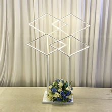 Load image into Gallery viewer, 2pcs Wedding Centerpieces Flower Holders Tabletop Centre Pieces Metal Road Lead Flower Rack for Wedding/Party Decoration G012