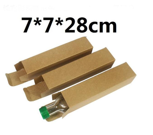 200pcs 7*7*28cm Custom Kraft Paper Box Rectangular Olive Oil/Red Wine/Beer/Essential Oil/Bottle Box Packaging Boxes SN1719