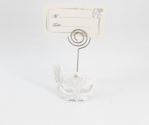 100PCS Mardi Gras Masked Theme Place Card Holder Wedding Favors Table Setting Decor Name Card Holders SN1959