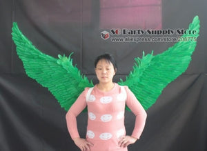 HOT! Fashion wedding party Decoration props Adults large Feather Angel wings Orange purple white black 100cm EMS Free shipping!