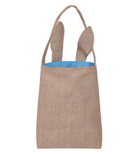 Load image into Gallery viewer, Cotton Linen Easter Egg hunt Bag Rabbit Bunny Ear Shopping Tote kids child Jute Cloth gift Bag handbag Festive Supplies 5color